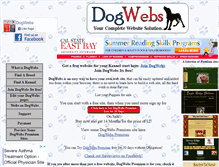 Tablet Screenshot of dogwebs.com