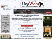Tablet Screenshot of dogwebs.net